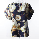 2018 Batwing Sleeve Women Blouses Clothing Casual Chiffon Shirt Blusas Tops Heart Animal Stripe Leopard Print Pattern