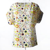 2018 Batwing Sleeve Women Blouses Clothing Casual Chiffon Shirt Blusas Tops Heart Animal Stripe Leopard Print Pattern