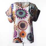 2018 Batwing Sleeve Women Blouses Clothing Casual Chiffon Shirt Blusas Tops Heart Animal Stripe Leopard Print Pattern