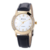 Relojes Mujer Women Diamond Analog Leather Quartz Wrist Watch Watches,business,Classic,simple,Girl,round,luxury Dress Clock