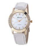 Relojes Mujer Women Diamond Analog Leather Quartz Wrist Watch Watches,business,Classic,simple,Girl,round,luxury Dress Clock