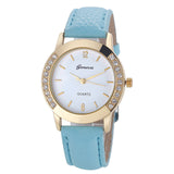 Relojes Mujer Women Diamond Analog Leather Quartz Wrist Watch Watches,business,Classic,simple,Girl,round,luxury Dress Clock