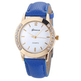 Relojes Mujer Women Diamond Analog Leather Quartz Wrist Watch Watches,business,Classic,simple,Girl,round,luxury Dress Clock