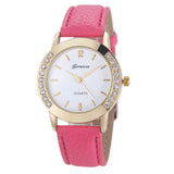 Relojes Mujer Women Diamond Analog Leather Quartz Wrist Watch Watches,business,Classic,simple,Girl,round,luxury Dress Clock
