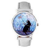 Montre Femme 2018 Fashion Women Watches Cat Pattern Leather Band Analog Quartz Vogue Ladies Men Watch Clock And Watch Box